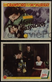5j1475 ABOVE SUSPICION 8 LCs 1943 Joan Crawford, Fred MacMurray, it happened on a honeymoon!