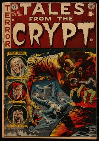 6s0018 TALES FROM THE CRYPT #35 comic book Apr 1953 art by Jack Davis, Al Feldstein, Orlando, Ingels