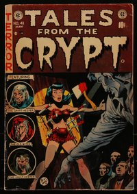 6s0024 TALES FROM THE CRYPT #41 comic book April 1954 art by Jack Davis, Graham Ingels, Evans, Kamen