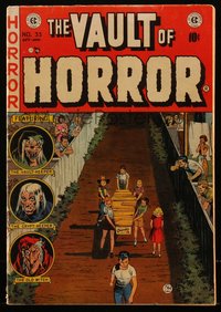 6s0049 VAULT OF HORROR #33 comic book October 1953 Johnny Craig cover, Jack Davis, Crandall, Ingels