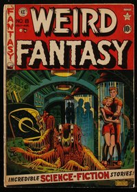 6s0089 WEIRD FANTASY #8 comic book July 1951 art by Al Feldstein, Wally Wood, Jack Kamen, Roussos