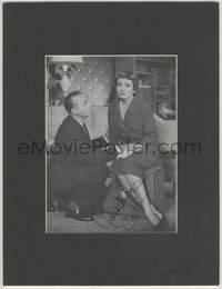 6t0036 CLAUDETTE COLBERT matted signed 7x9 book page 1970s ready to frame & hang on your wall!