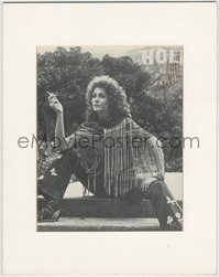 6t0037 ELIZABETH ASHLEY matted signed 8x10 book page 1960s great smoking portrait outdoors in Hollywood!