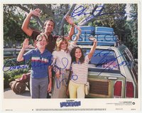6t0010 NATIONAL LAMPOON'S VACATION signed LC #4 1983 by Chevy Chase, D'Angelo, Hall AND Barron!
