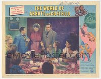 6t0018 WORLD OF ABBOTT & COSTELLO signed LC #4 1965 by Bud Abbott, who's with Lou & Majorie Main!
