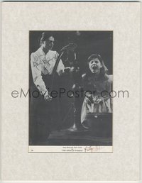 6t0038 MIRACLE WORKER matted signed 7x10 book page 1959 by BOTH Anne Bancroft AND Patty Duke!