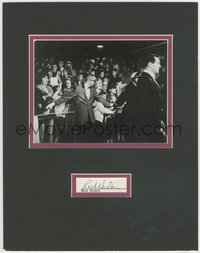 6t0032 ROCK HUDSON signed 2x4 cut contract page in 11x14 display 1960s ready to frame on your wall!