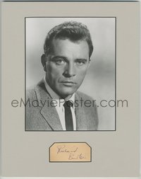 6t0030 RICHARD BURTON signed 2x4 album page in 11x14 display 1960s ready to frame on your wall!