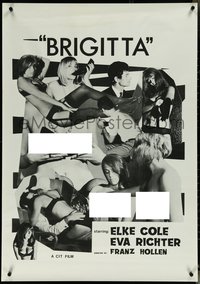 6w0137 BRIGITTA 1sh 1967 Eva Richter, Elke Cole in the title role, sexy images, ultra rare!