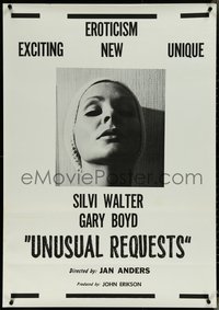 6w0141 UNUSUAL REQUESTS 1sh 1968 Nick Millard, Silvi Walter in exciting new eroticism, rare!