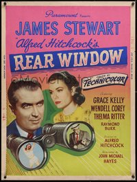 7a0142 REAR WINDOW style Y 30x40 1954 Alfred Hitchcock, James Stewart, Grace Kelly, Burr, ultra rare
