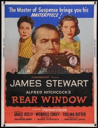 7a0086 REAR WINDOW style Z 30x40 1954 Alfred Hitchcock, James Stewart, Grace Kelly, Burr, ultra rare!