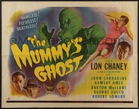 7a0195 MUMMY'S GHOST 1/2sh 1944 monster Lon Chaney is nameless, fleshless & deathless, ultra rare!