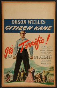 7a0126 CITIZEN KANE WC 1941 Orson Welles' masterpiece, he directed & starred, ultra rare!