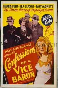 CONFESSIONS OF A VICE BARON 1sheet
