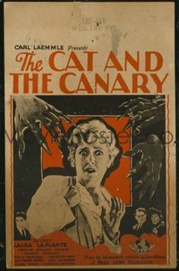 157 CAT & THE CANARY ('27) girl style WC