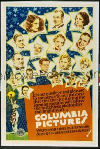 225 COLUMBIA PICTURES linen, special 1sheet