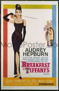 #271 BREAKFAST AT TIFFANY'S 1sh '61 Hepburn