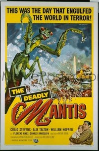 #048 DEADLY MANTIS 1sheet '57 classic sci-fi!