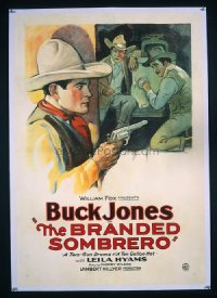 #237 BRANDED SOMBRERO one-sheet28 Buck Jones