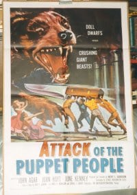 ATTACK OF THE PUPPET PEOPLE linen 1sheet