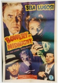 BOWERY AT MIDNIGHT 1sheet