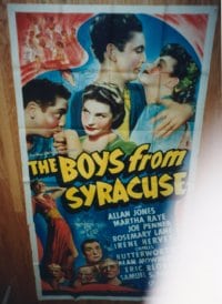 BOYS FROM SYRACUSE 3sh