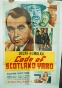 CODE OF SCOTLAND YARD 1sheet