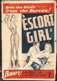 ESCORT GIRL linen 1sheet R40s