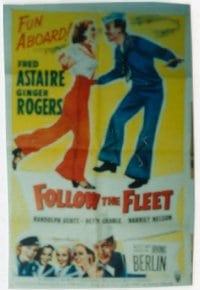 FOLLOW THE FLEET R1953 1sheet