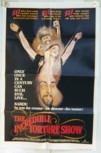 INCREDIBLE TORTURE SHOW 1sheet