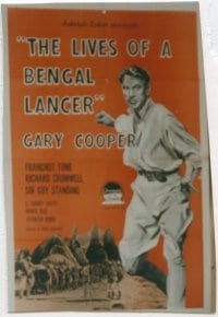 LIVES OF A BENGAL LANCER R58 1sheet