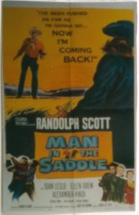 MAN IN THE SADDLE ('51) R1959 1sheet