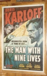 MAN WITH NINE LIVES 1sheet '40