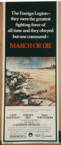 MARCH OR DIE insert