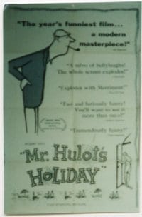 MR. HULOT'S HOLIDAY 1sheet