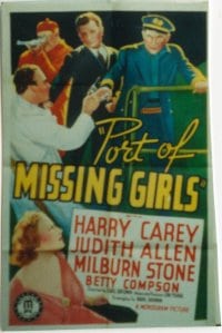 PORT OF MISSING GIRLS 1sheet