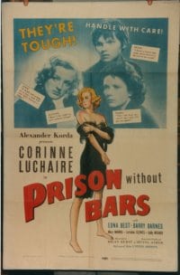 PRISON WITHOUT BARS Leader Press 1sheet