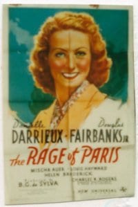 RAGE OF PARIS 1sheet