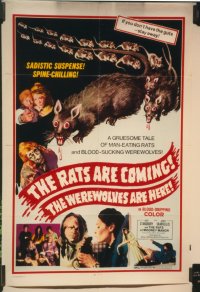 RATS ARE COMING THE WEREWOLVES ARE HERE linen 1sheet