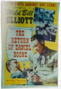 RETURN OF DANIEL BOONE 1sheet