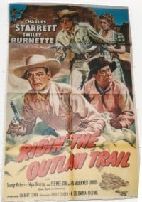 RIDIN' THE OUTLAW TRAIL 1sheet