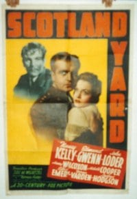 SCOTLAND YARD ('41) linen 1sheet