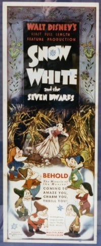 SNOW WHITE & THE SEVEN DWARFS R1958 insert