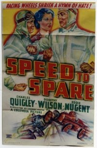 SPEED TO SPARE ('37) linen 1sheet