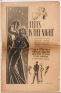 THIS IS THE NIGHT pressbook