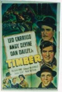 TIMBER ('42) 1sheet