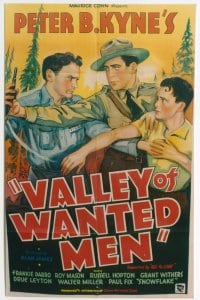 VALLEY OF WANTED MEN 1sheet