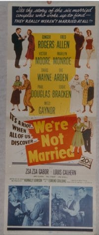 WE'RE NOT MARRIED insert