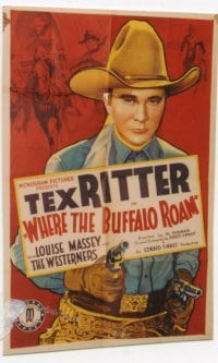 WHERE THE BUFFALO ROAM ('38) 1sheet